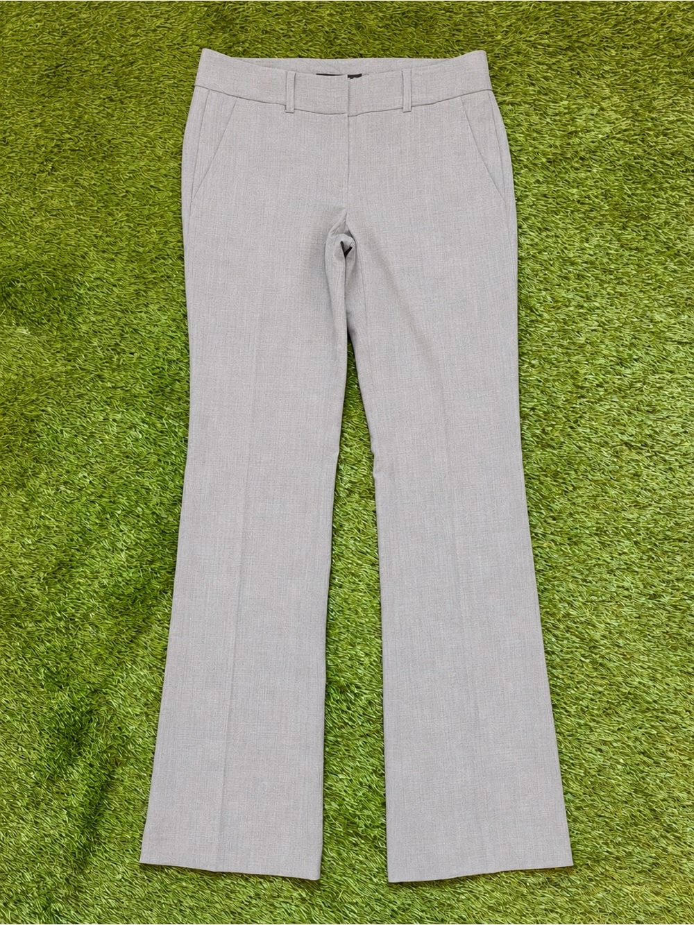 Theory Light Grey Tailored Dress Pants Straight Leg Size 0